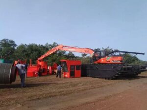 Mali 60TPH Amphibious Alluvial gold washing plant