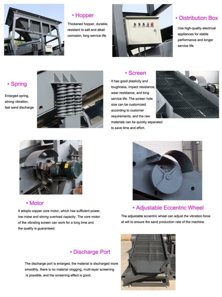 Vibratory Sand Screening Machine Details