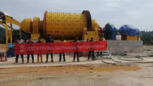 Malaysia 50TPH Rock Gold Processing Plant