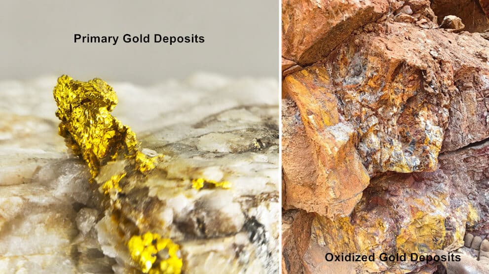 Oxidized & Primary Gold Deposits