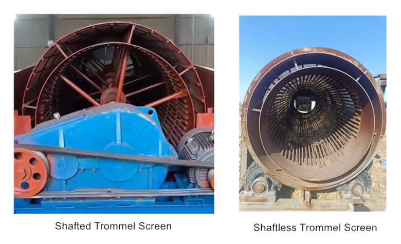 Shafted vs Shaftless Trommel Screen