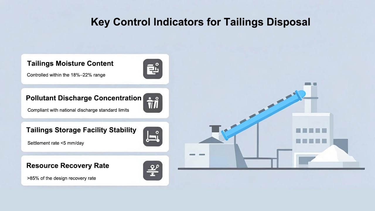 Tailings Disposal Control Indicators