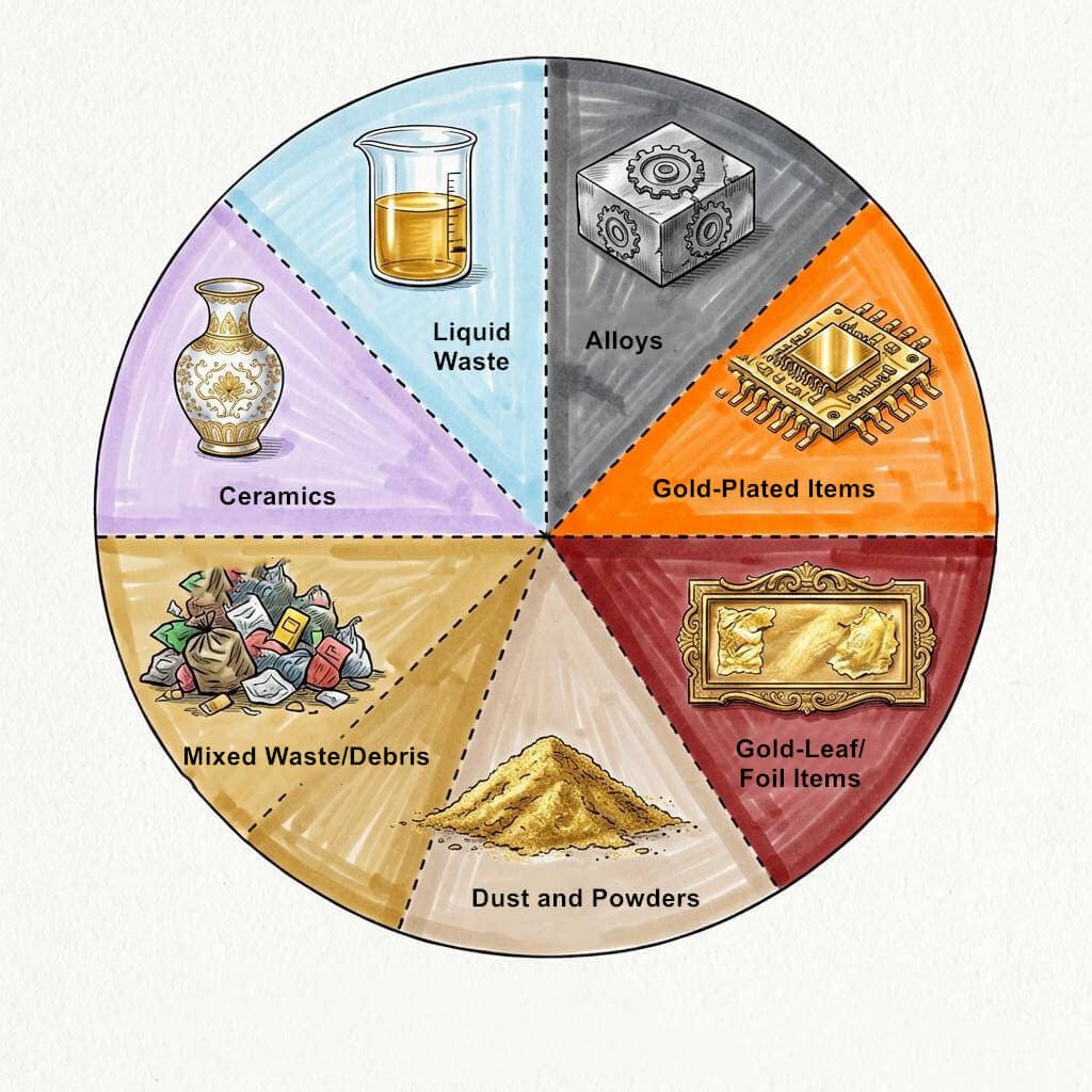 Types of Gold-Bearing Scrap