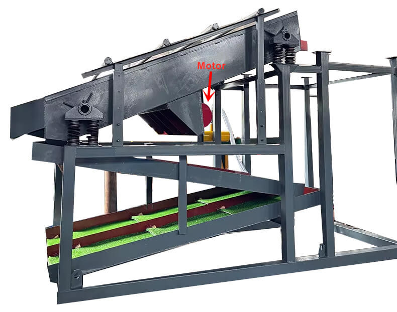 Gold Inclined Sluice Screen Powered Version