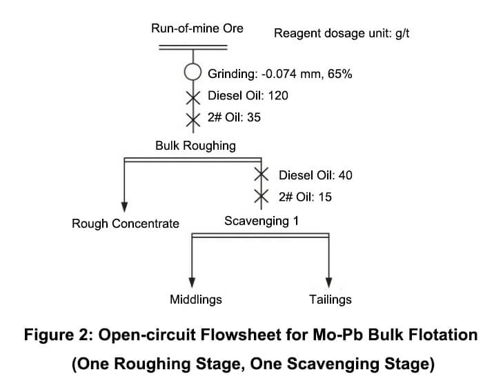 Molybdenum-lead bulk flotation