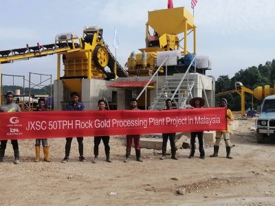 Malaysia 50TPH Rock Gold Processing Plant