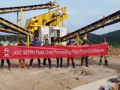 Malaysia 50TPH Rock Gold Processing Plant